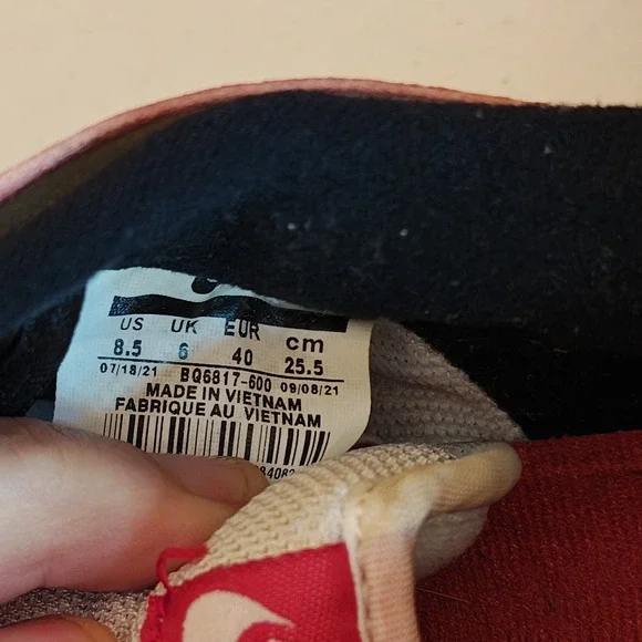 Size 8.5 - Nike SB Dunk Low J-Pack Chicago UK6 Eur40 Red Black White - Picture 7 of 7